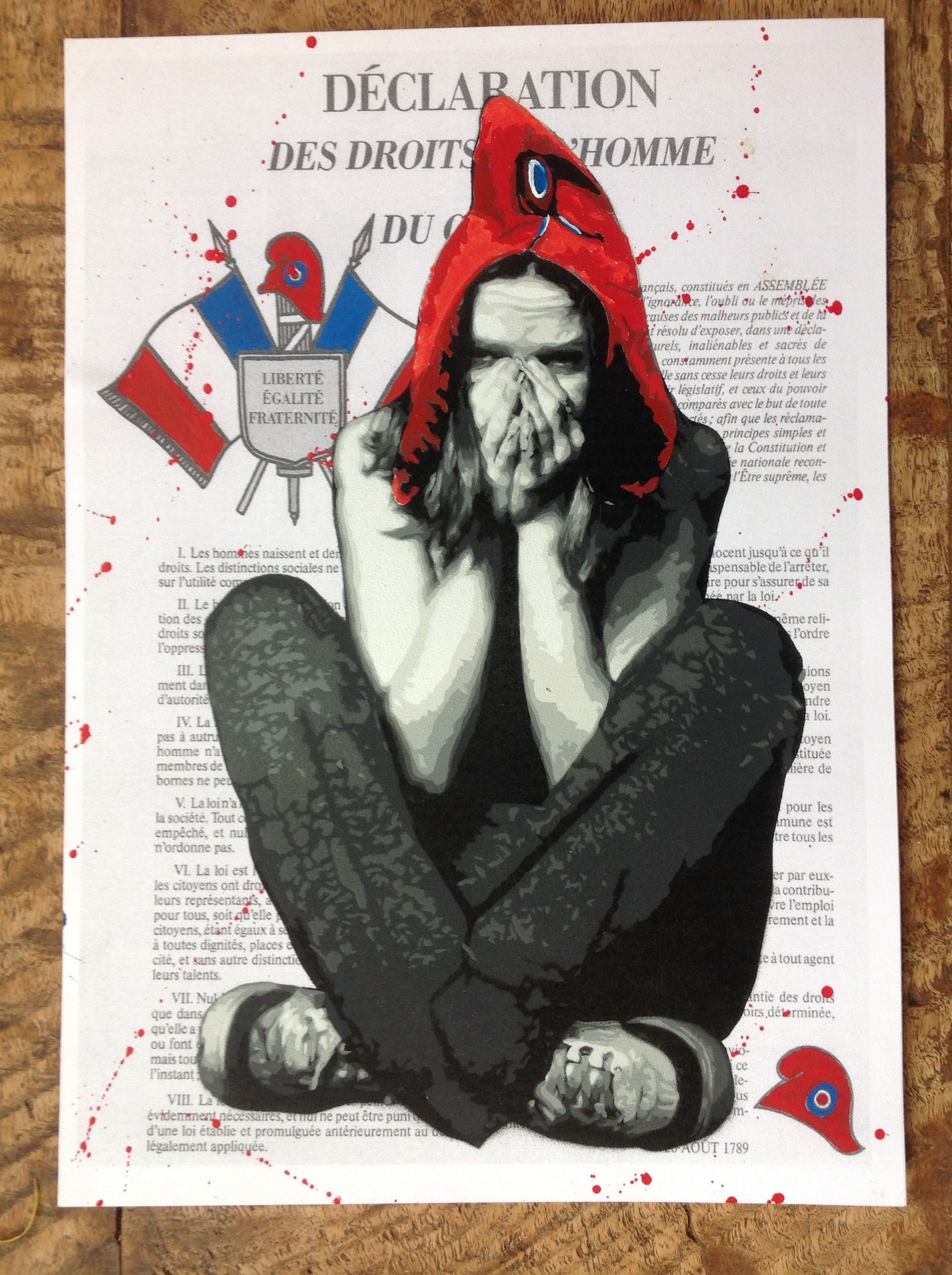 Marianne - Droits de l'Homme - A4 - Original