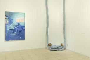 I'm Here with You, 2022, installation view at Hanina Gallery, Tel Aviv, Photo by Lee Barbu.