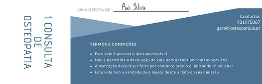 cartão presente saúde osteopatia