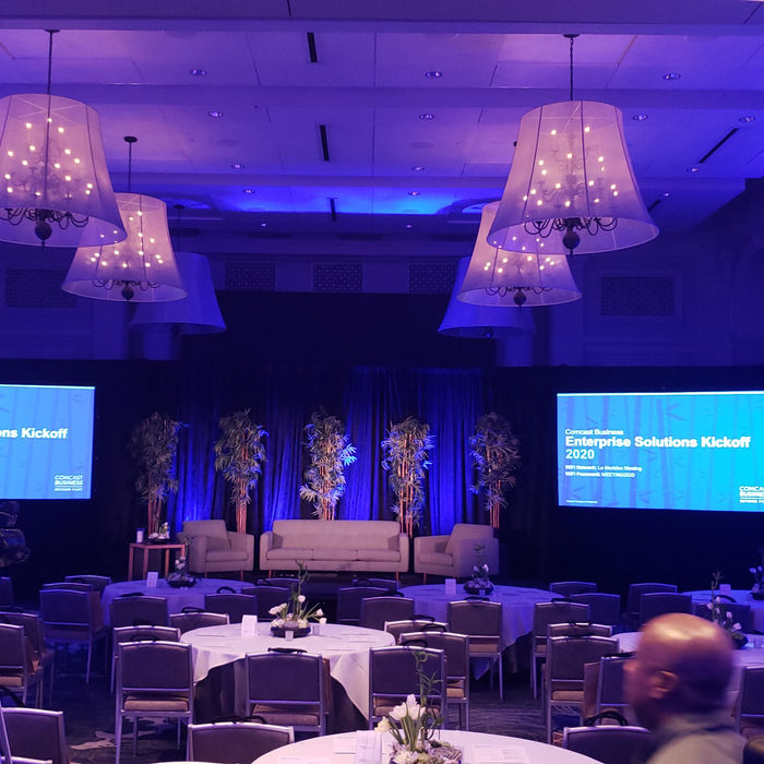business meeting audio visual equipment
