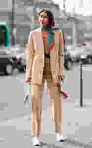 Beige suit