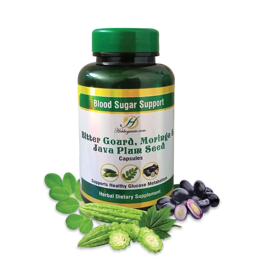 Blood Sugar Support: Bitter Gourd, Moringa, & Java Plum Seed
