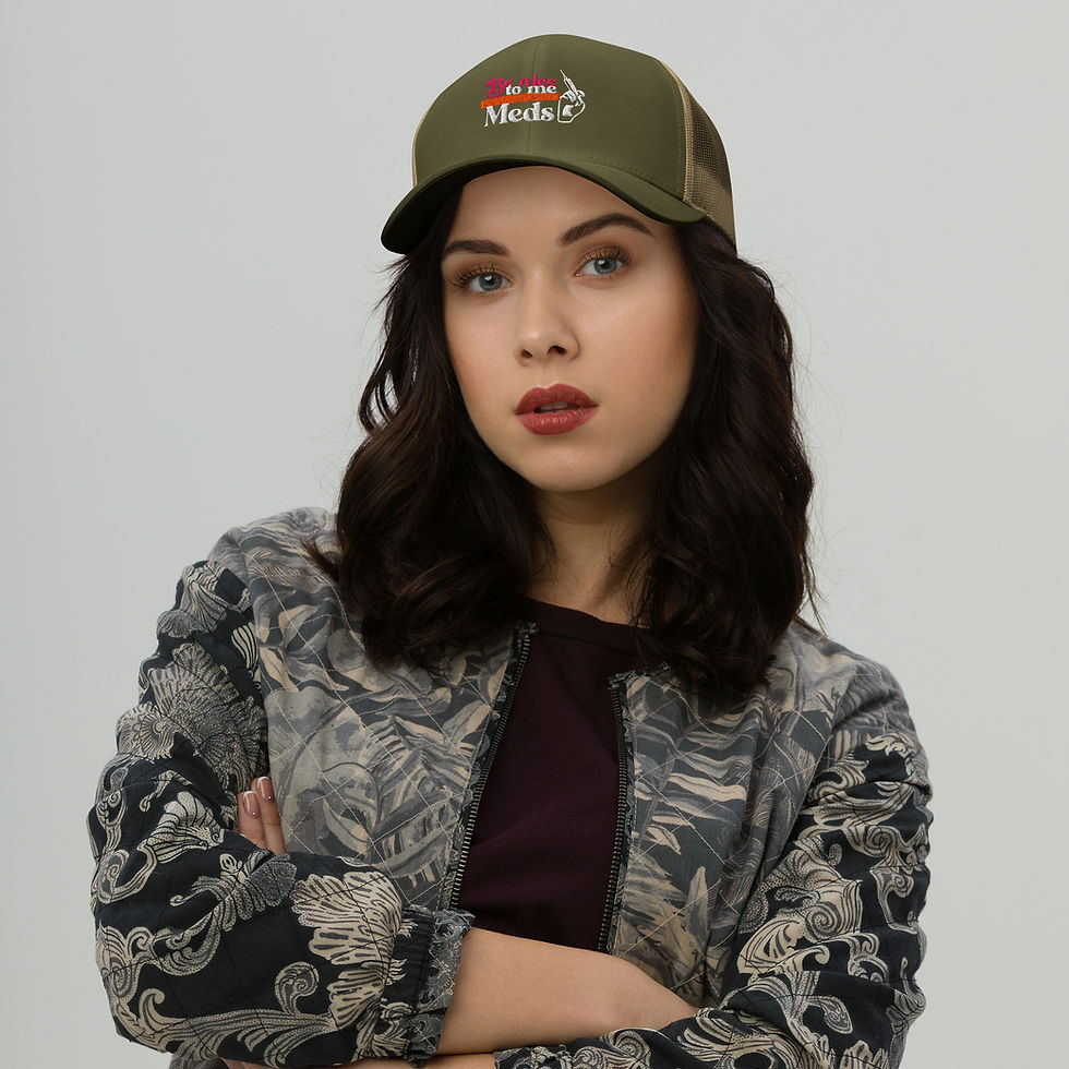 Thumbnail: "Be Nice to Me I Manage Your Meds" Trucker Cap