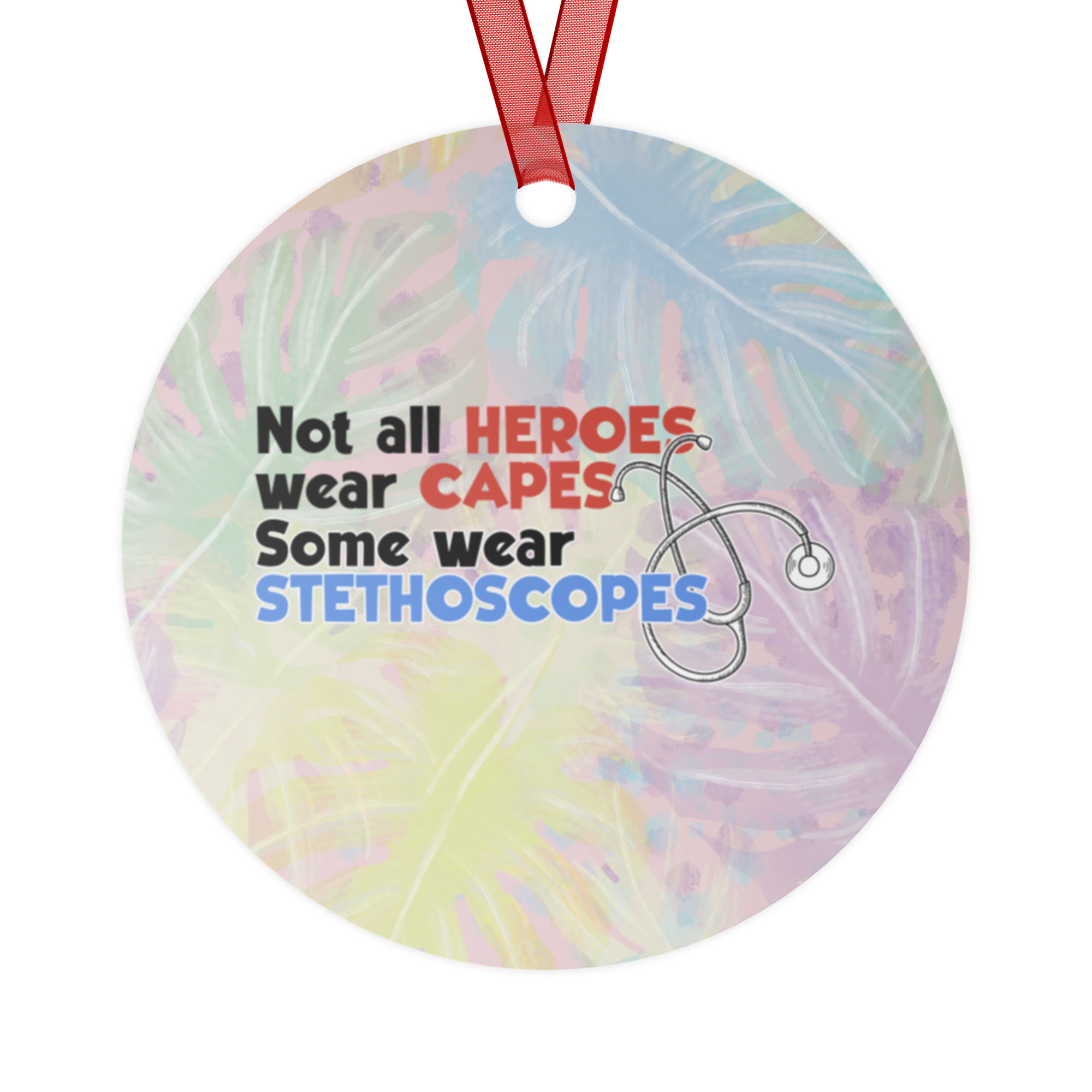 "Not all Heroes" Double-sided ceramic ornaments