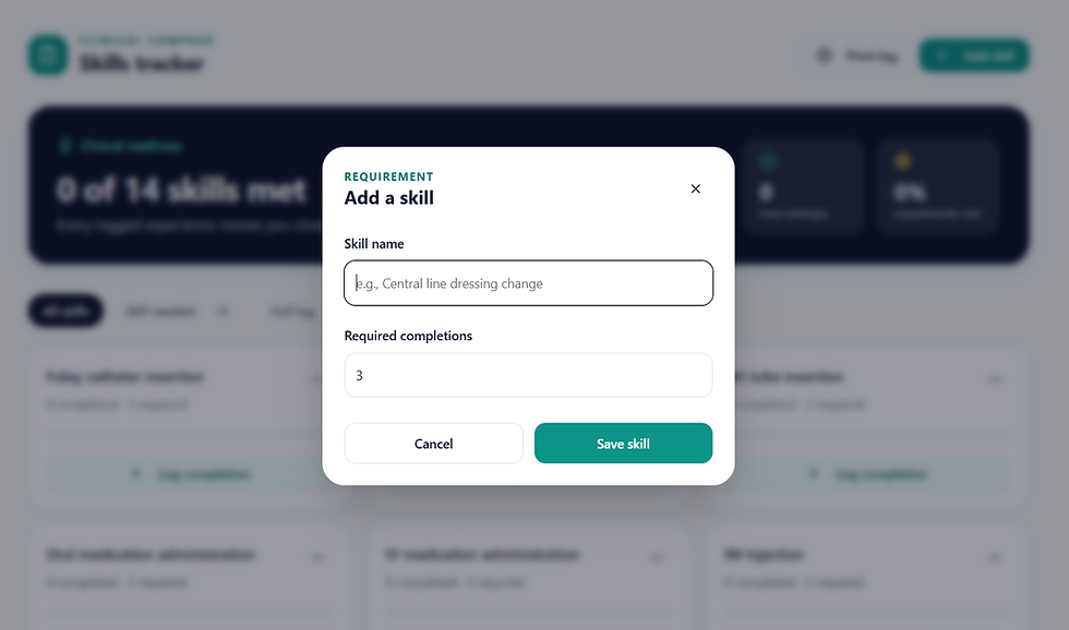 Thumbnail: Nursing Skills Tracker