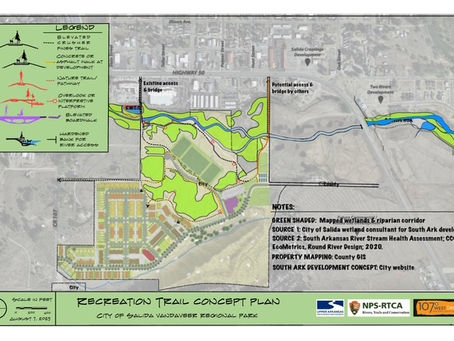 60% Design Plan Created for the South Arkansas River Restoration Project - 1.2 Mile Reach