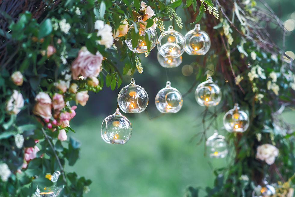 Hanging Glass Lanterns