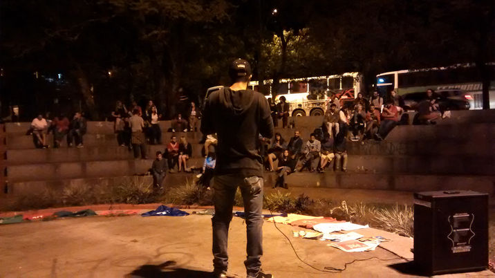 Sarau Cultural movimenta a praça da URI em Frederico Westphalen