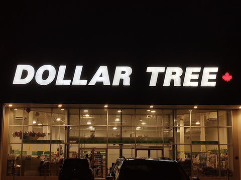 Dollar Tree store illuminated sign service