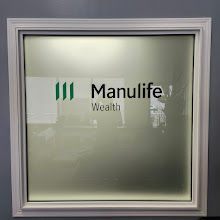 Manulife Wealth frosted window graphic