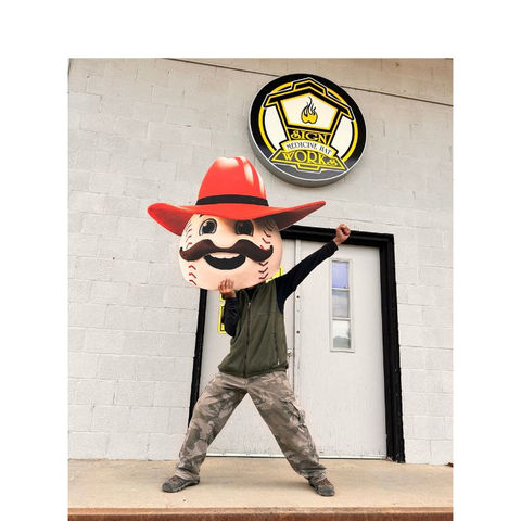 Funny face custom sign for Medicine Hat Mavericks