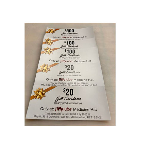 Jiffy Lube Gift Certificates