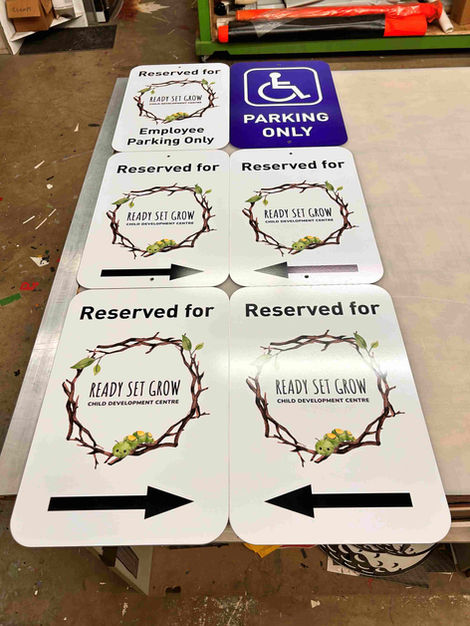 PARKING SIGNS: READY SET GROW