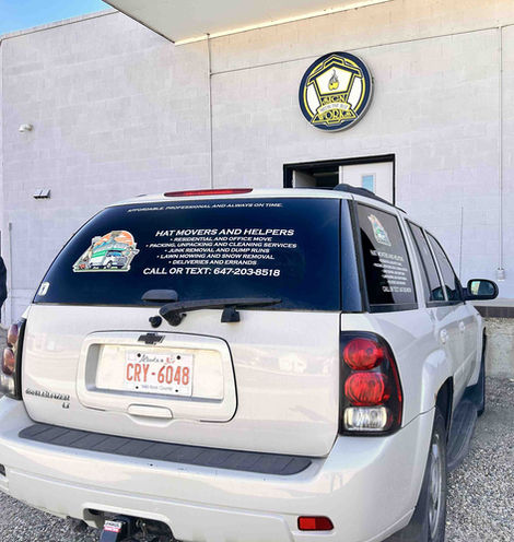 Car Decals for Hat Movers and Helpers