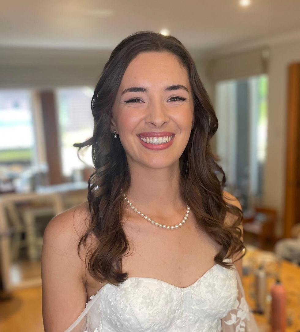 Soft, natural bridal makeup