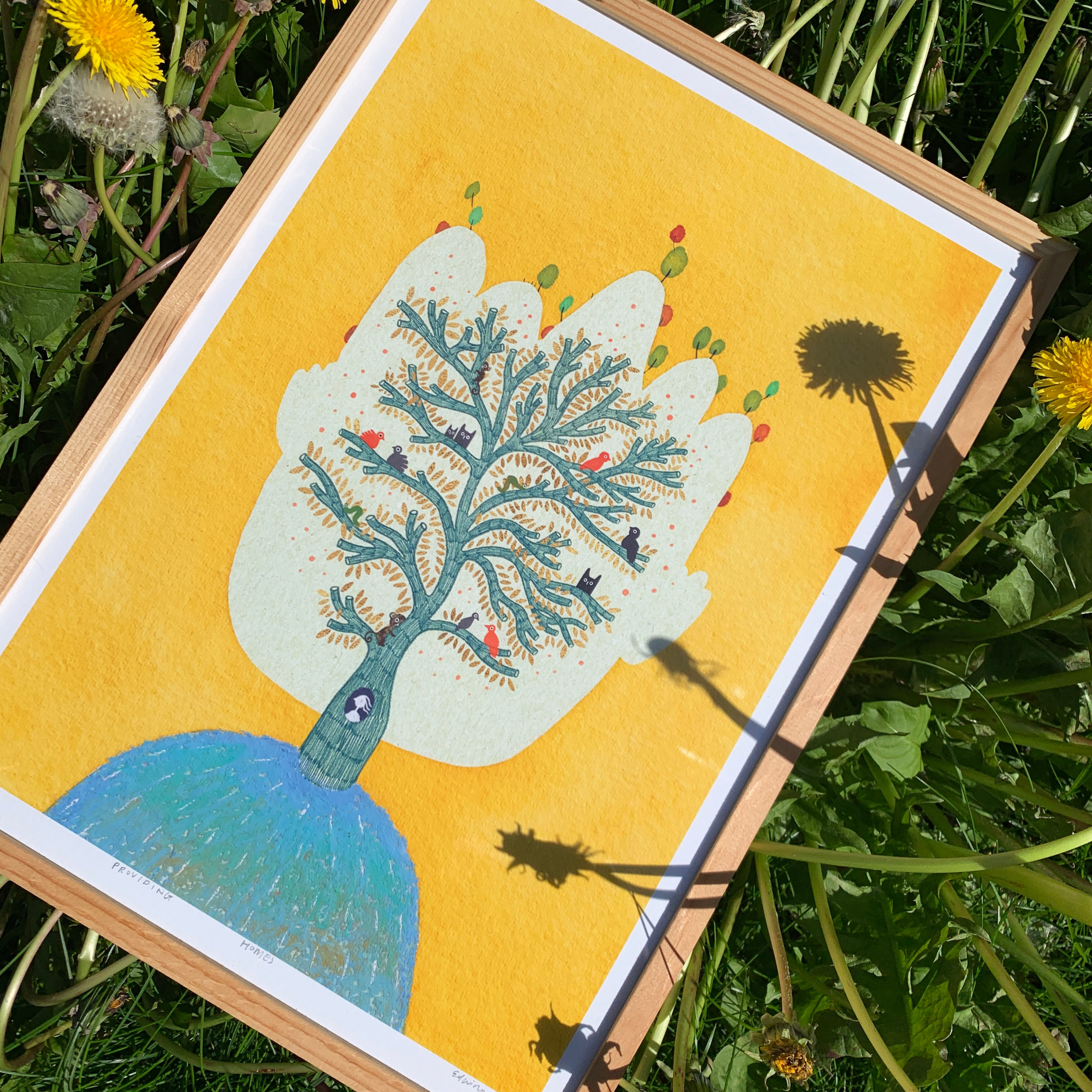 Providing homes |Art print