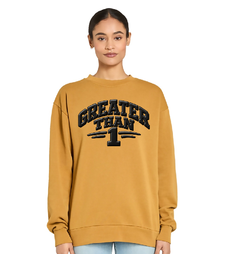 Greater Than One Crewneck Sweatshirt - Peanut Butter