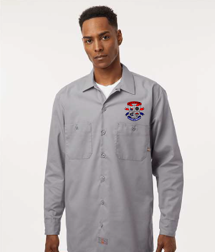 Hình thu nhỏ: Dilley Wackers Men's Industrial LS TALL Work Shirt RWB