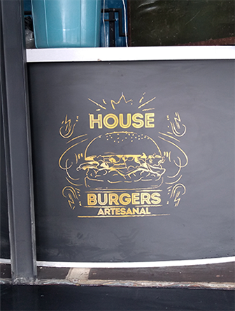 Vinilo Corte House Burgers