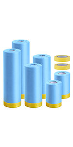 Thumbnail: MyLifeUNIT Tape and Drape, Assorted Masking Paper for Automotive Painting Cover