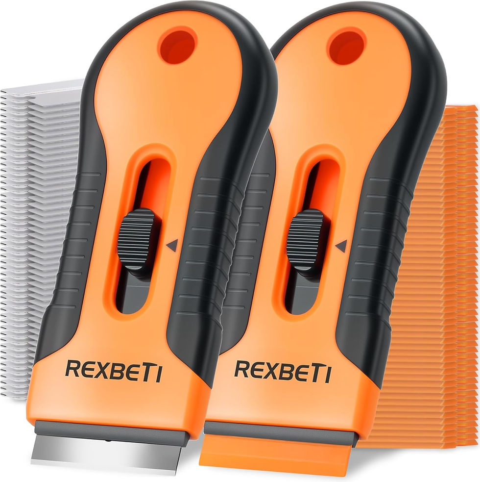 Thumbnail: REXBETI Razor Blade Scraper Tool, 2 Pack Razor Scraper with Extra 314Pcs Razor 
