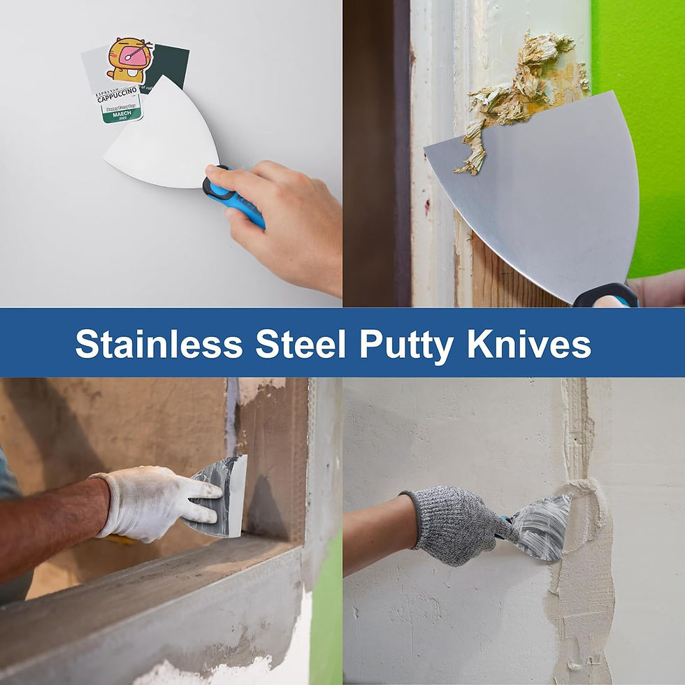 Thumbnail: KEZERS 13-In-1 Painter’s Tool, 3" Stainless Steel Putty Knife Scraper, Paint 