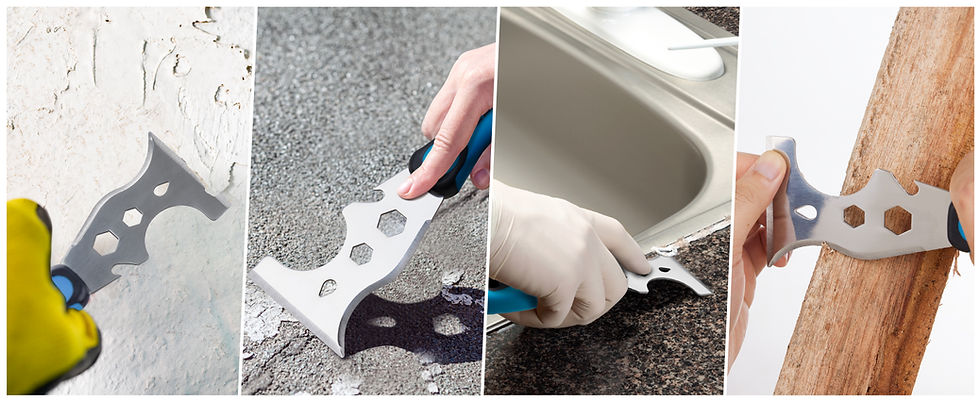 Thumbnail: KEZERS 13-In-1 Painter’s Tool, 3" Stainless Steel Putty Knife Scraper, Paint 