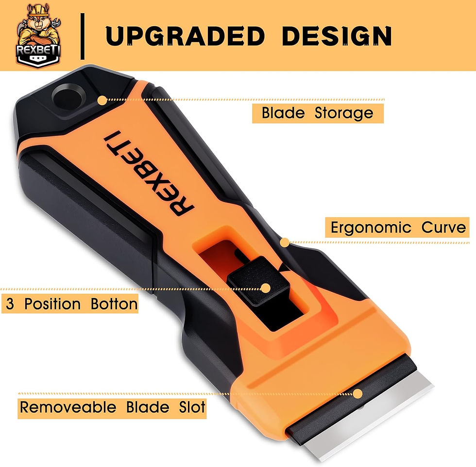 Thumbnail: REXBETI Razor Blade Scraper Tool, 2 Pack Razor Scraper with Extra 314Pcs Razor 
