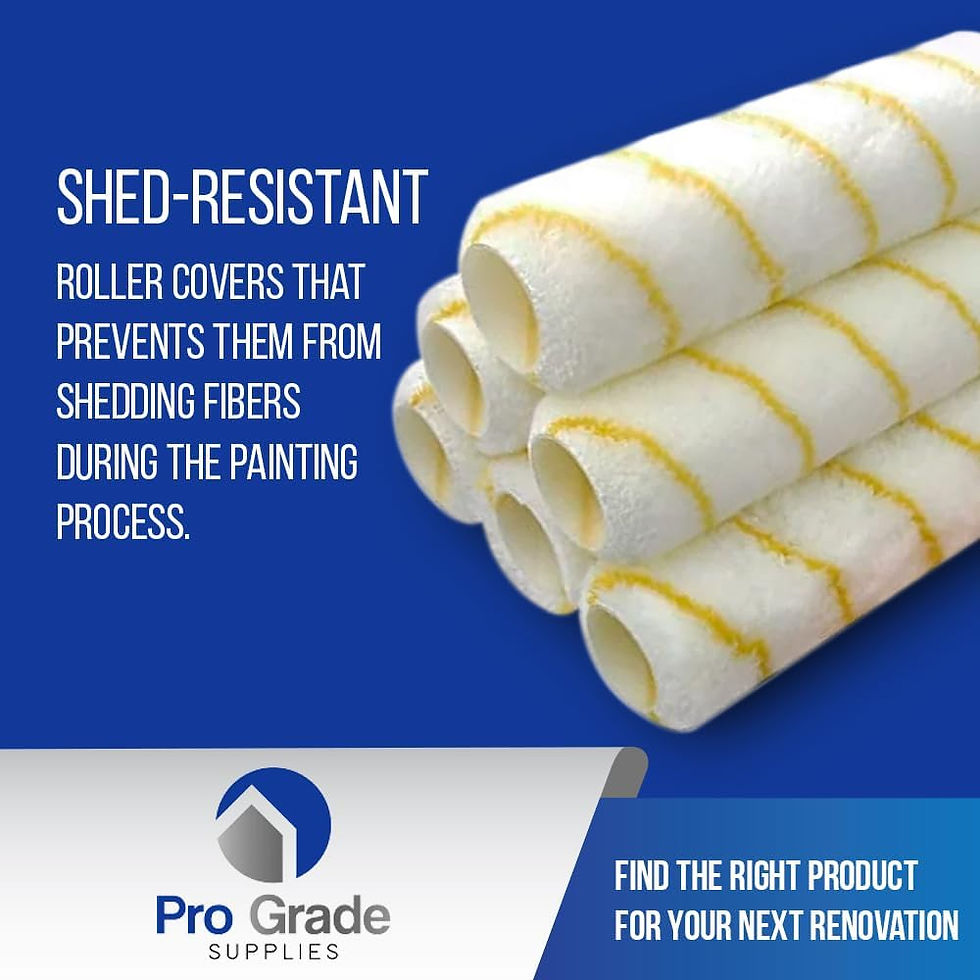 Thumbnail: Pro Grade - Paint Roller Covers - 1/2 X 9 Inch Microfiber 6 Pack