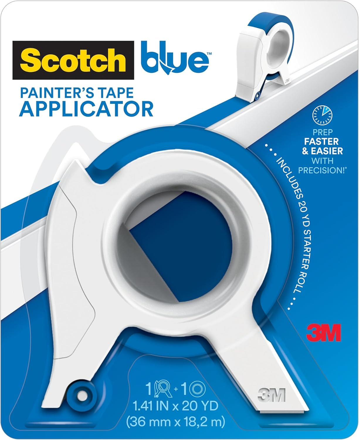 Scotch Blue Painters Tape Applicator, Applies Painter's Tape in One Continuous 