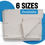 Thumbnail: Pack of 2: All Purpose Canvas Drop Cloth Cotton Tarp 9x12 Large Canvas Tarp for