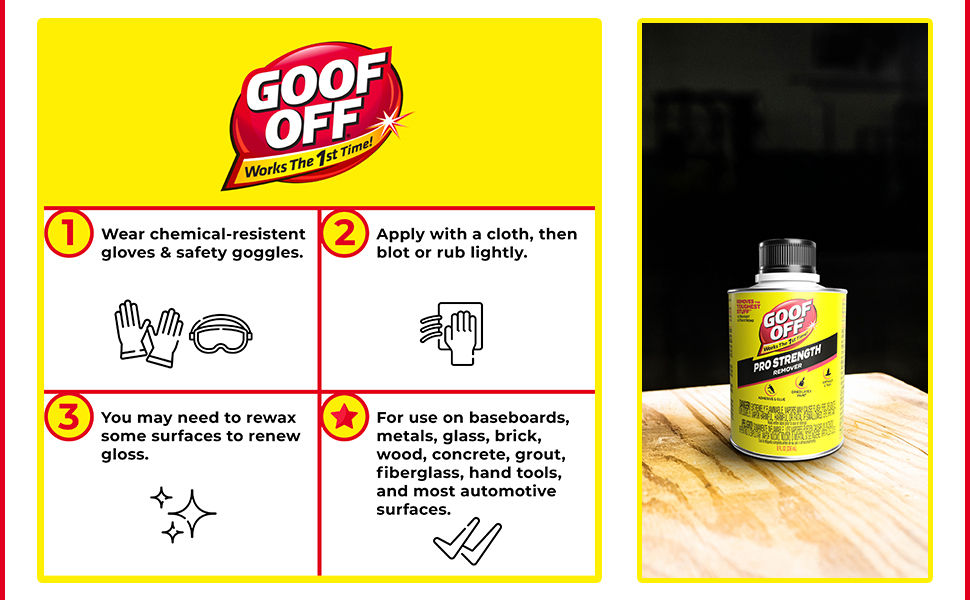Thumbnail: Goof Off Pro Strength Remover, 8 oz. Metal Can