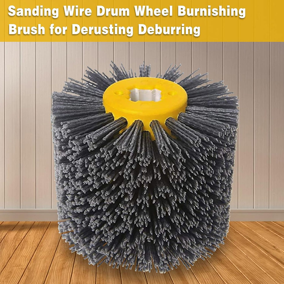 Thumbnail: 80 Grit Drawing Wheel Drum,Surface Conditioning Tool Drum,4.7" x 4" Burnishing 