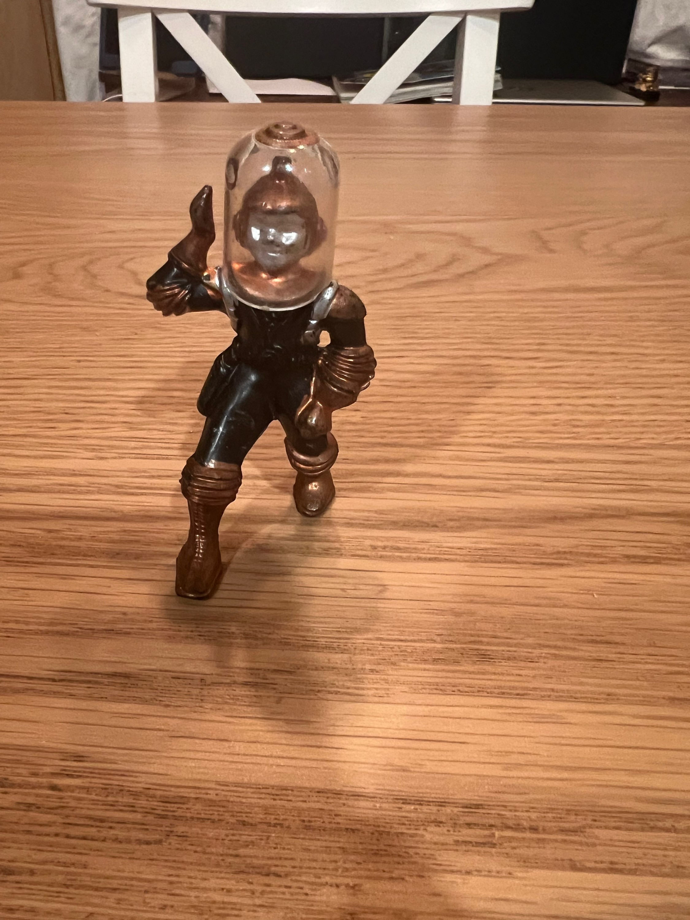 VTG 1950's Ajax Archer Space People Ranger Spaceman Hard Plastic with Helmet!