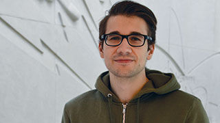 strange man with glasses