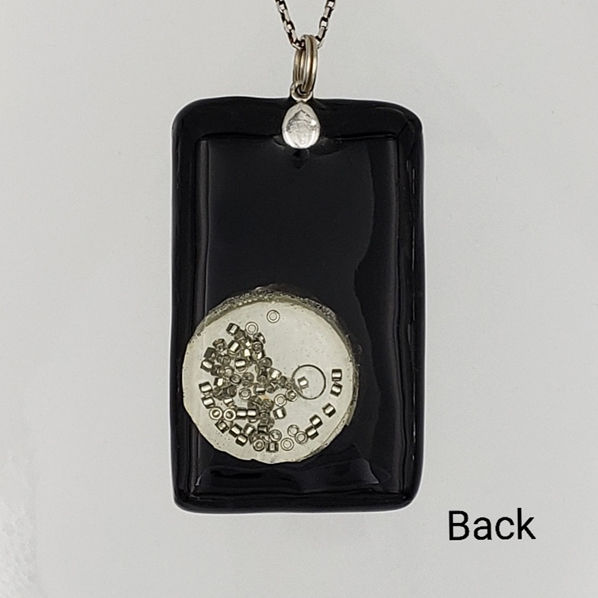Thumbnail: Silver Crystal Beaded Necklace