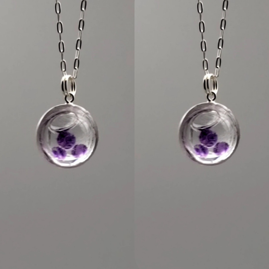 Minimalist Amethyst Necklace Set