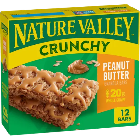 Granola Bars Peanut Butter Crunchy Nature Valley 253g