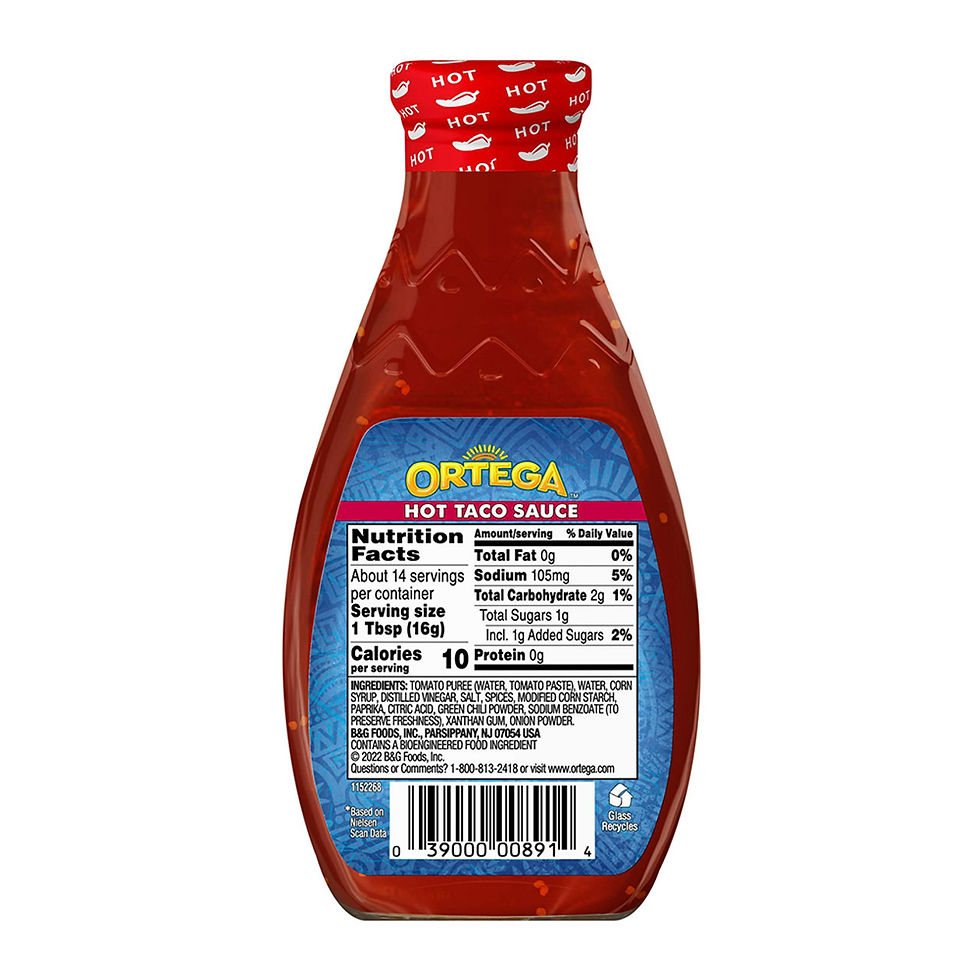 Sốt Taco Hot Sauce Ortega 226g