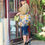 Thumbnail: Fine knit bodycon skirt and cape set