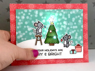 Christmas in July... featuring Lawn Fawn Merry Mice Chibitronics Kit!