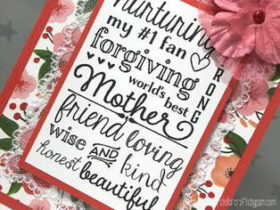 Mother's Day Card featuring Taylored Expressions' "Mom Graphic Greetings" Stamp