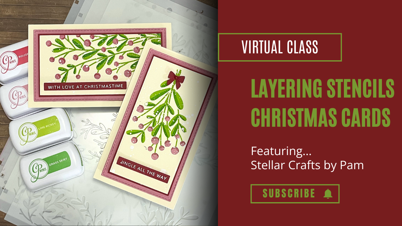 Simplify Creating Elegant Christmas Cards with Layering Stencils