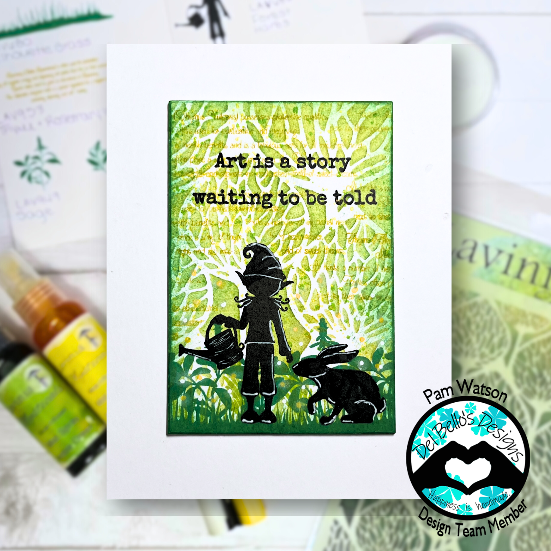 Art Is a Story Waiting to Be Told - A Storybook Garden Card (Free PDF + Video)