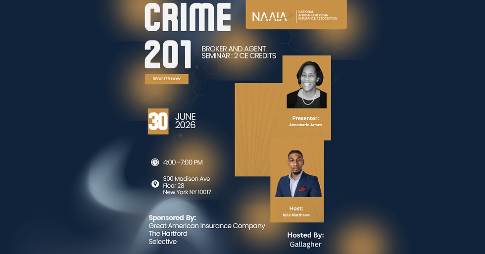 Crime 201 Broker and Agent Seminar - 2 CE Credits