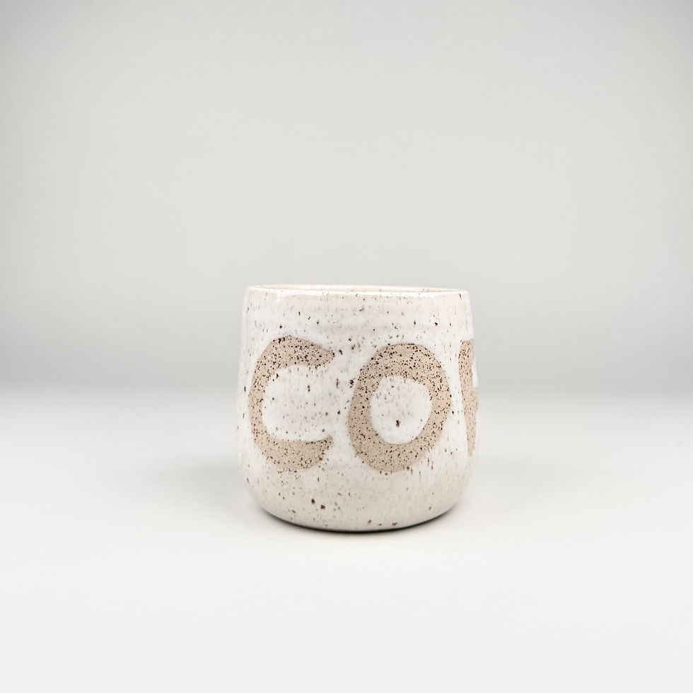 Statement-Becher COFFEE | Sand