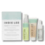 INDIE LEE Kit Découverte : Nettoyant Éclaircissant 30 ml + Lotion Tonique COQ-10 30 ml + Huile de Squalane pour le Visage 10