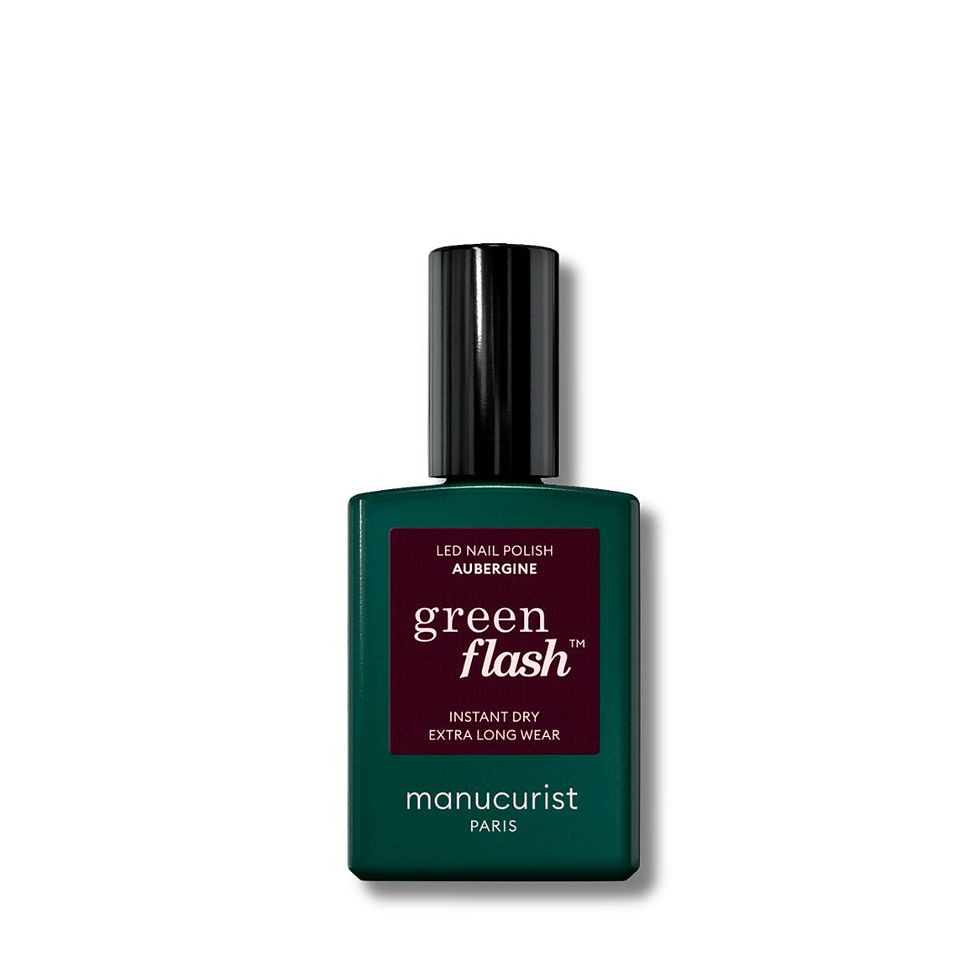 Miniature : MANUCURIST Vernis Semi-Permanent LED Green Flash teinte aubergine