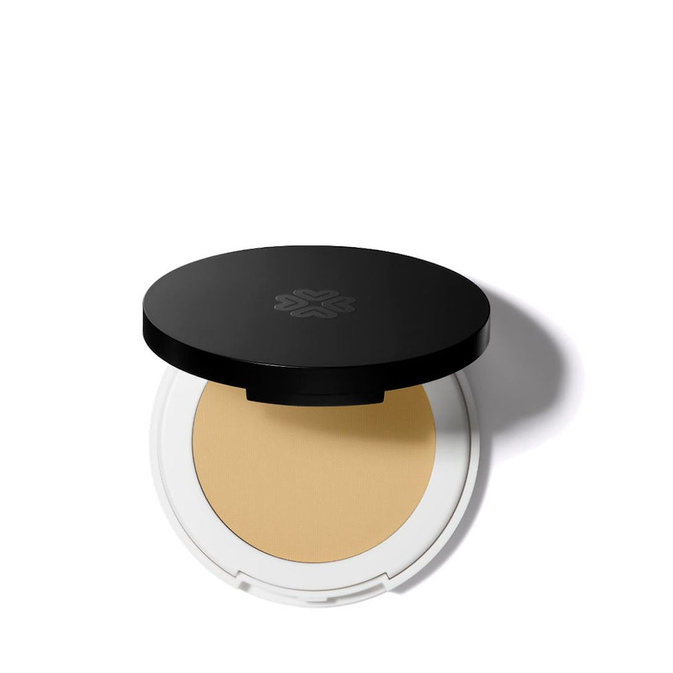 LILY LOLO Correcteur de Teint Compact Naturel, Lemon Drop, en teinte jaune pour camoufler les cernes