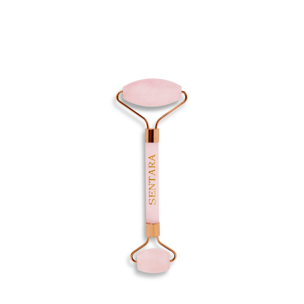 SENTARA Roller de Massage Visage - Quartz Rose